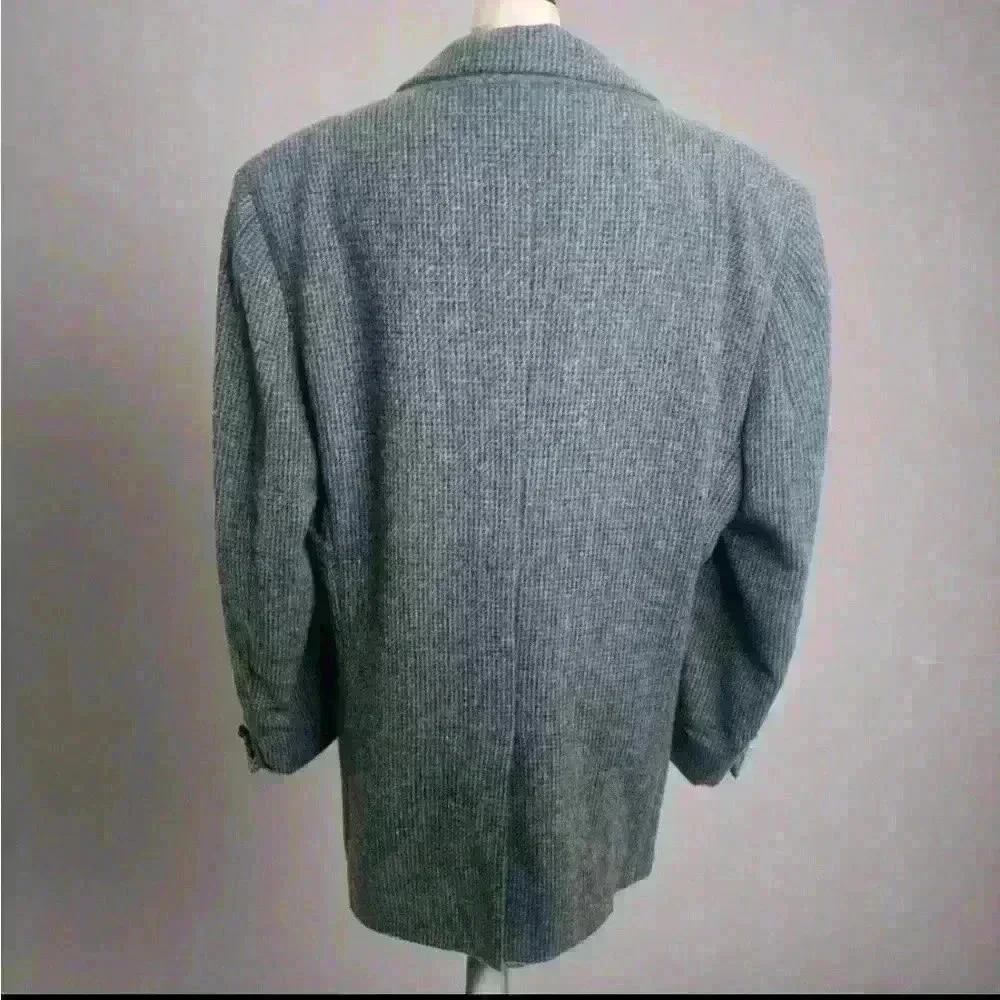 Mens Vintage Grey Stafford‎ 100% Virgin Wool Blazer